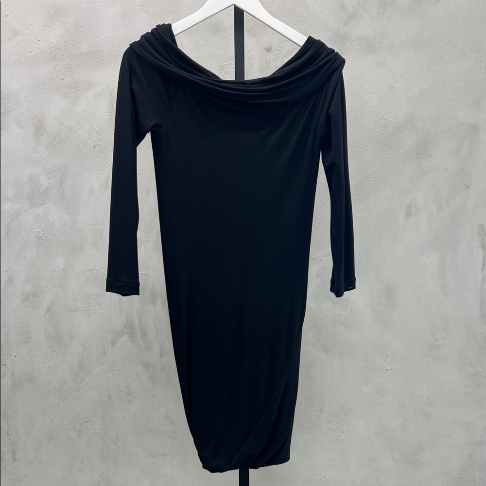 Donna Karan Black Long Sleeve Dress